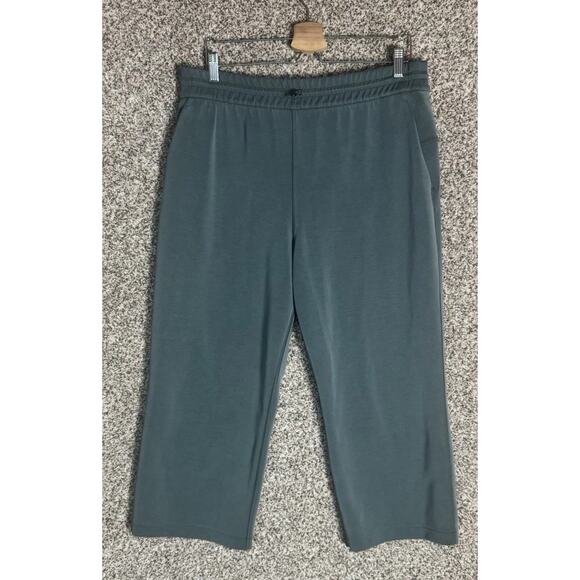Lululemon Womens Sz 14 Softstreme High Rise Straight Leg Crop Pant Storm Teal - Picture 1 of 9